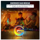 Caixa de Som Bluetooth Inteligente G-Speaker com Relógio Digital, Luminária RGB e Carregador Sem Fio