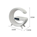 Caixa de Som Bluetooth Inteligente G-Speaker com Relógio Digital, Luminária RGB e Carregador Sem Fio