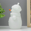 Enfeite de Natal Boneco de Neve com Luz LED e Floquinhos