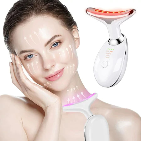 Massageador Facial  Rejuvenescedor  LED – Cuidados Faciais Anti-Idade em Casa