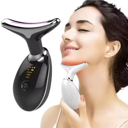 Massageador Facial  Rejuvenescedor  LED – Cuidados Faciais Anti-Idade em Casa