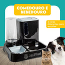 Kit Comedouro e Bebedouro Automático 2 em 1 — Dispenser de Ração + Reservatório de Água 1L para Cães e Gatos