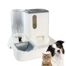 Kit Comedouro e Bebedouro Automático 2 em 1 — Dispenser de Ração + Reservatório de Água 1L para Cães e Gatos
