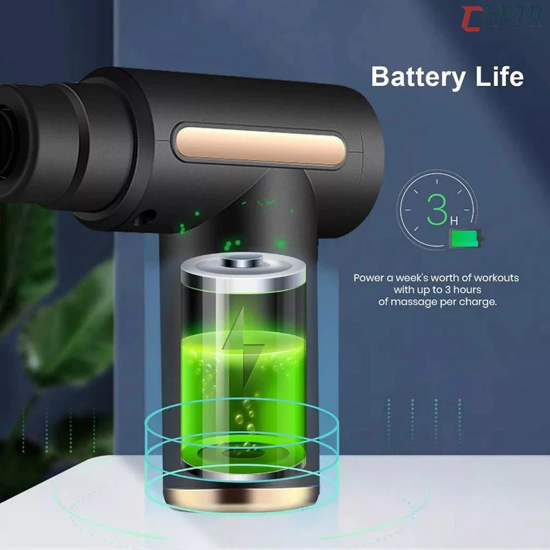 Massageador Muscular Elétrico — Alta Frequência para Relaxamento e Recuperação Rápida