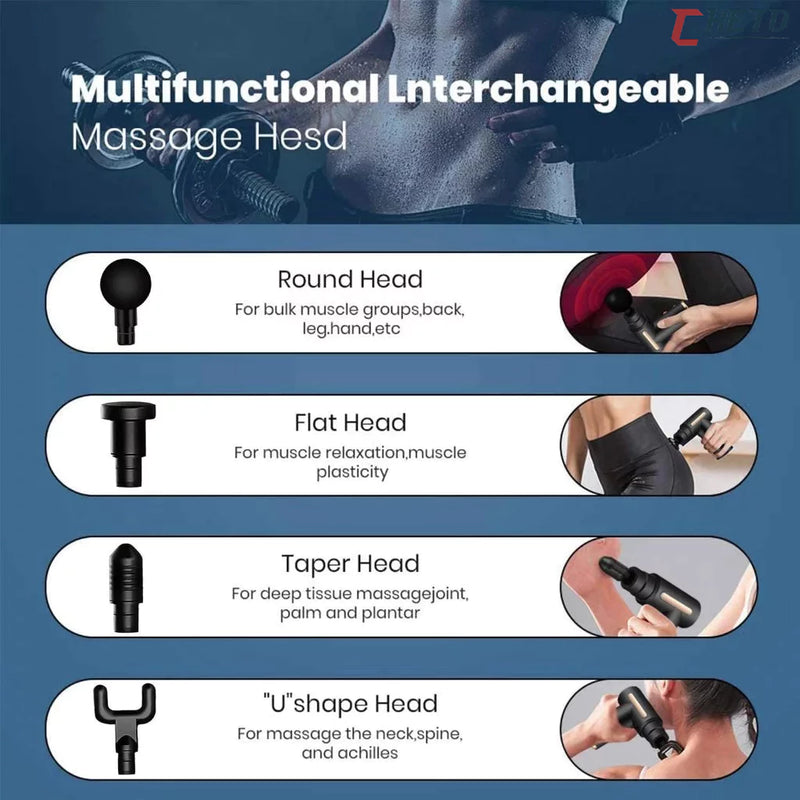 Massageador Muscular Elétrico — Alta Frequência para Relaxamento e Recuperação Rápida