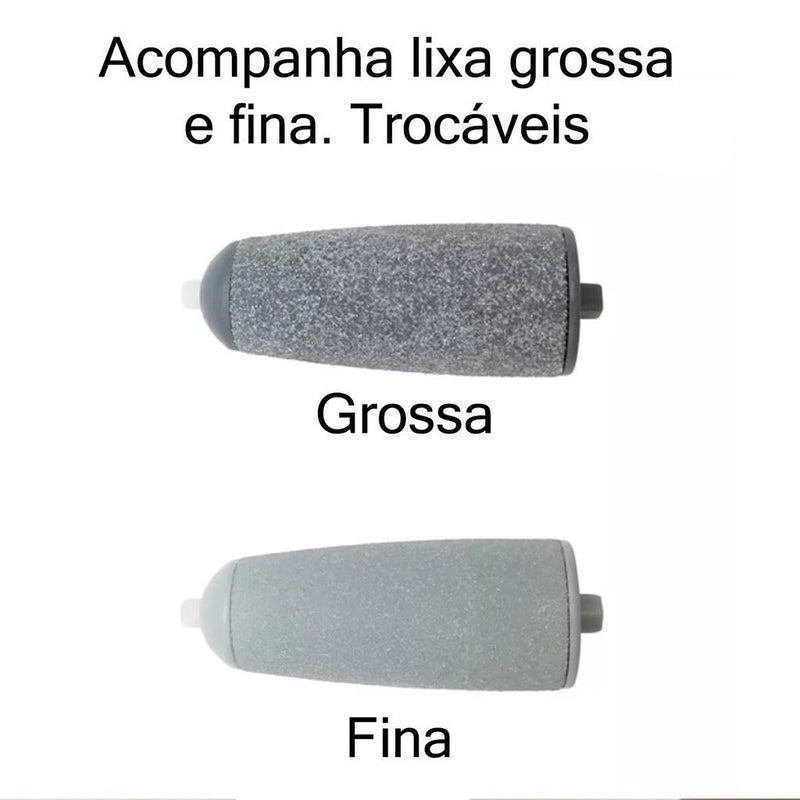 Esfoliador Elétrico para Pés — Lixador Premium que Remove Calos Instantaneamente