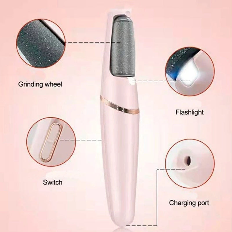 Esfoliador Elétrico para Pés — Lixador Premium que Remove Calos Instantaneamente